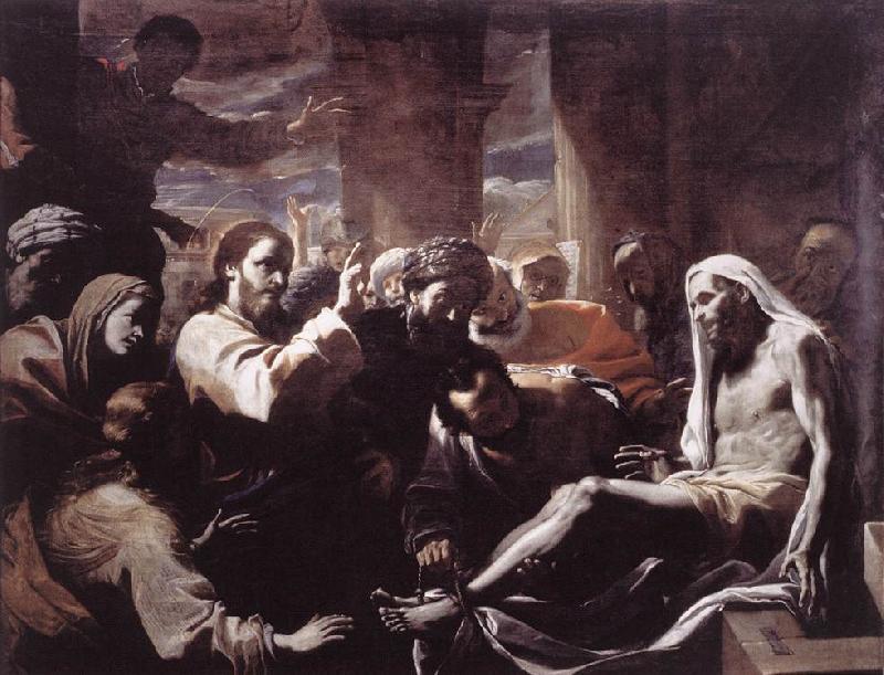 PRETI, Mattia The Raising of Lazarus  hfy France oil painting art